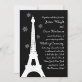 Hiver à Paris Faire-part de mariage (Devant)