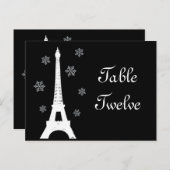 Hiver à Paris Numéro de tableau Carte postale (Devant / Derrière)