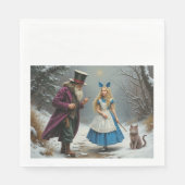 Hiver Alice déjeuner serviettes en papier (Devant)