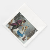 Hiver Alice dîners serviettes en papier (Coin)