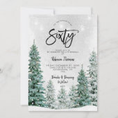 hiver arbres 60e anniversaire invitation (Devant)