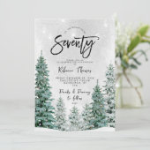 hiver arbres 70e anniversaire invitation (Debout devant)