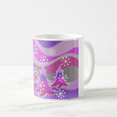 Hiver Arbres mauve mug (Devant droit)