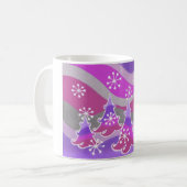 Hiver Arbres mauve mug (Devant gauche)