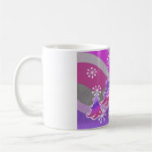 Hiver Arbres mauve mug (Gauche)