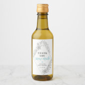 Hiver Baby shower Flocon de neige Mini Étiquette à (Devant)