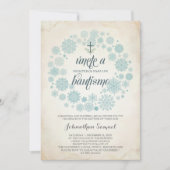 Hiver Bautizo Invitation Modèle, espagnol (Devant)