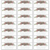 Hiver Berries Pine Mariage Étiquettes de adresse i (Devant)