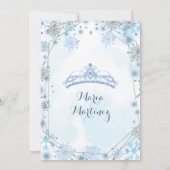 Hiver Bleu Mexicaine fille Charra Mis Invitation d (Dos)