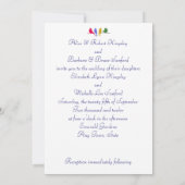 Hiver Blue Gay/Lesbienne Faire-part de mariage (Dos)