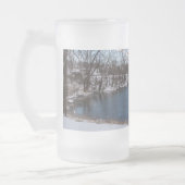 Hiver Blue James River Verre givré Bière Mug (Gauche)