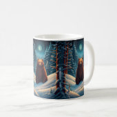 Hiver Brown Bear Café Mug (Devant droit)
