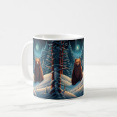 Hiver Brown Bear Café Mug (Devant gauche)