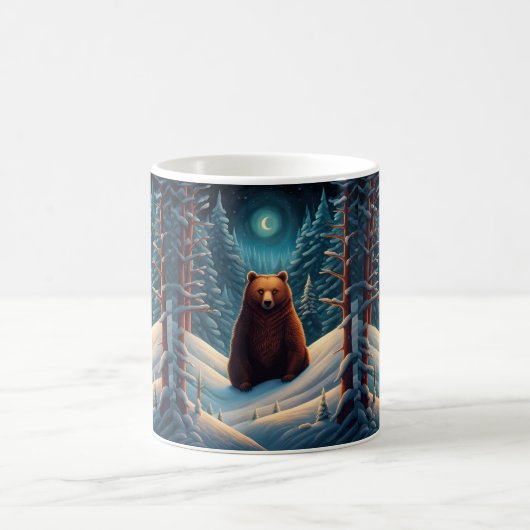 Hiver Brown Bear Café Mug (Centre)
