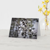Hiver, carte (Fleur jaune)