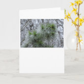 Hiver, carte (Fleur jaune)