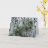 Hiver, carte (Fleur jaune)