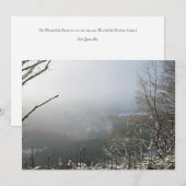 Hiver Carte Forêt Macclesfield (Devant / Derrière)