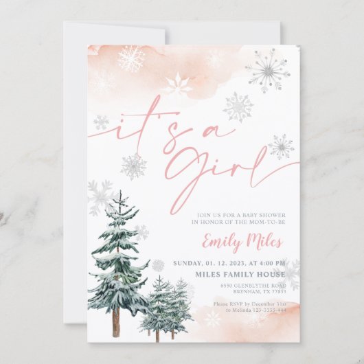 Hiver C'est une invitation pour les filles, Baby s (Devant)