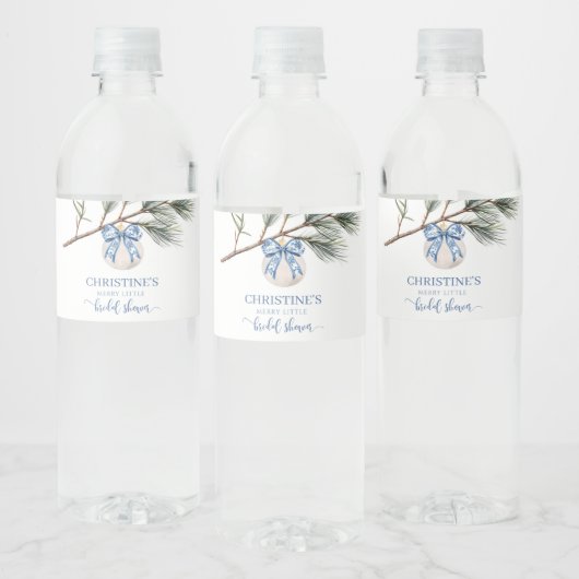 Hiver Chinoiserie Bow Fête des mariées Étiquette b (Bouteilles)