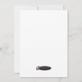 Hiver classique avec invitation à la douche nuptia (Dos)