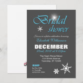Hiver classique avec invitation à la douche nuptia (Devant / Derrière)