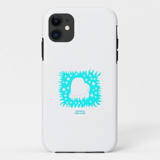 Hiver Coeur de neige Apple iPhone 11 Coque (Dos)