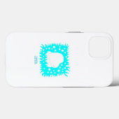 Hiver Coeur de neige Apple iPhone 13 Coque (Verso (horizontal))
