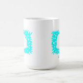 Hiver Coeur de neige - Mug (Centre)