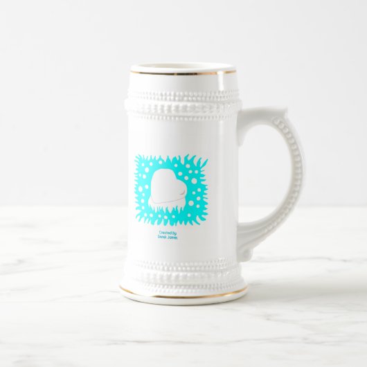 Hiver Coeur de neige Stein Mug (Droite)