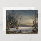 HIVER DANS LA CARTE CATSKILLS NOËL (Devant / Derrière)