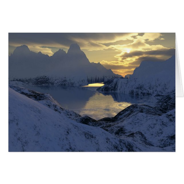 hiver dans la terre de fractale (Devant horizontal)