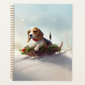 hiver de neige de Noël beagle (Devant)