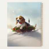 hiver de neige de Noël beagle (Dos)