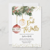 Hiver Deck Halls Bridal Shower Invitation (Devant)