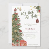 Hiver Deck Halls Bridal Shower Invitation (Devant)