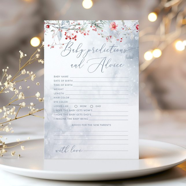 Hiver Dusty bleu Prédictions et carte de conseil (Créateur téléchargé)