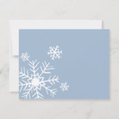 Hiver Dusty Blue Carte de remerciements (Dos)