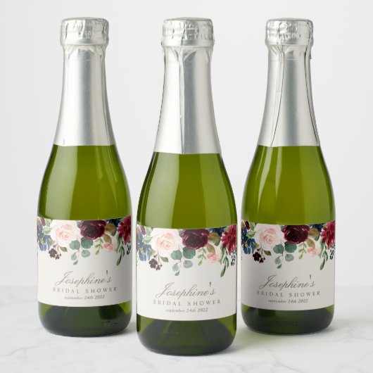 Hiver Elegance Mini Sparkling Vin Bottes Étiquette (Bouteilles)