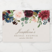 Hiver Elegance Mini Sparkling Vin Bottes Étiquette (Étiquettes simples)