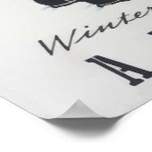 Hiver en Autriche Poster vintage (Coin)