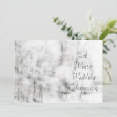Hiver Enregistrer la date Invitation (Debout devant)