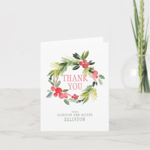 Hiver épousant le Merci floral de la guirlande
