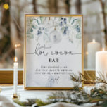 Hiver eucalyptus Hot cocoa bar Poster<br><div class="desc">Boule de Noël de Noël Hot coa bar Poster. Décor de la table de douche nuptiale d'hiver. Éléments correspondants disponibles.</div>
