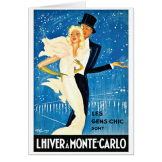 Hiver européen vintage dans le voyage de Monte