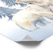 Hiver Famille Ours polaire Artique Nourriture Déco (Coin)