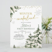 Hiver Forêt de l'Onederland Première Invitation d' (Debout devant)