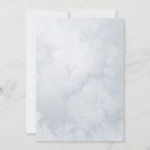 hiver forêt montagne nuptiale invitation (Dos)