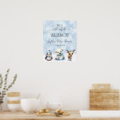 Hiver Froid Hors Baby shower Affiche de bienvenue (Cuisine)