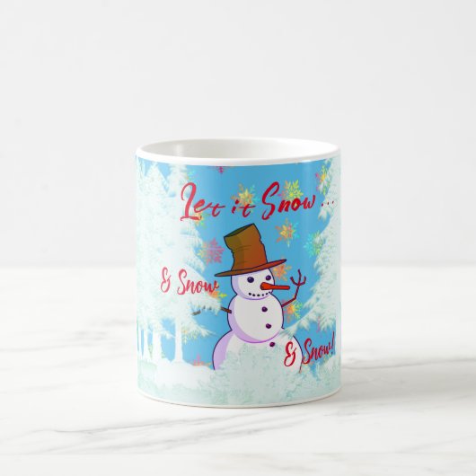 Hiver Fun Snowman Hot Drink Latte Mug (Centre)